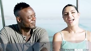 Chesty Takes Hard Big Black Cock By The Sea! - Kira Queen